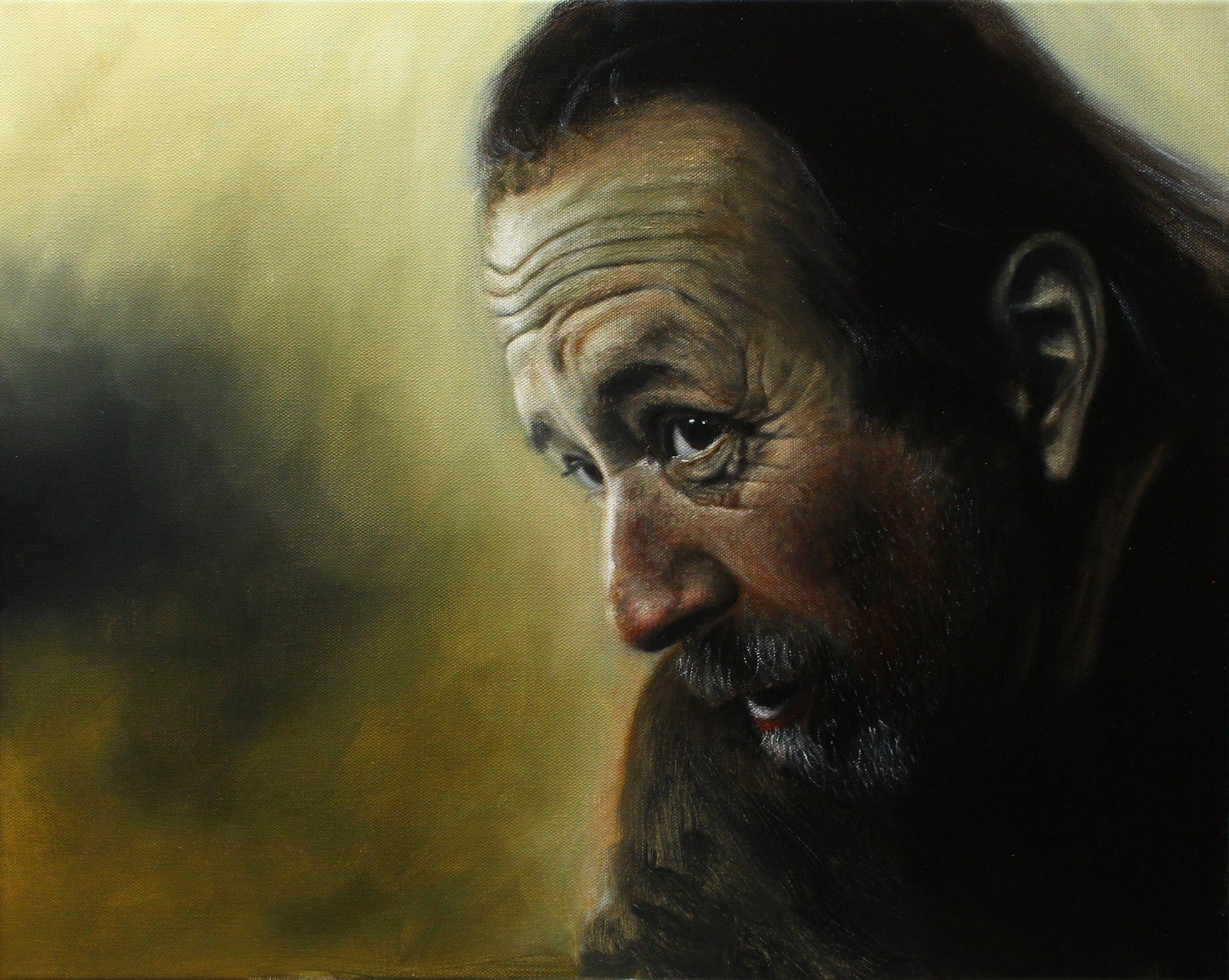 Portrait réaliste à l’huile par Daniel Pineau